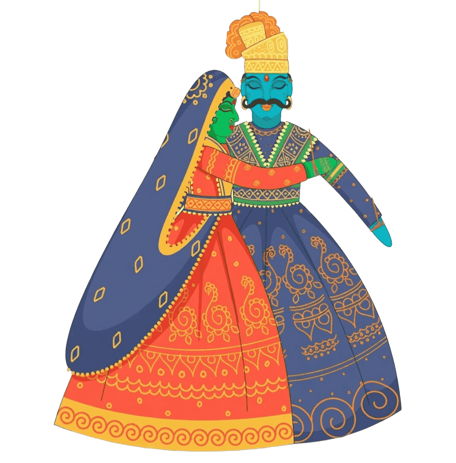 Traditional woman character