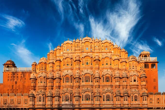Hawa Mahal palace in Jaipur