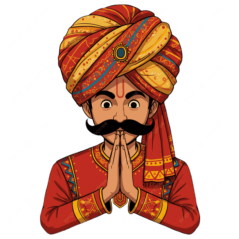 Rajasthani man in traditional attire